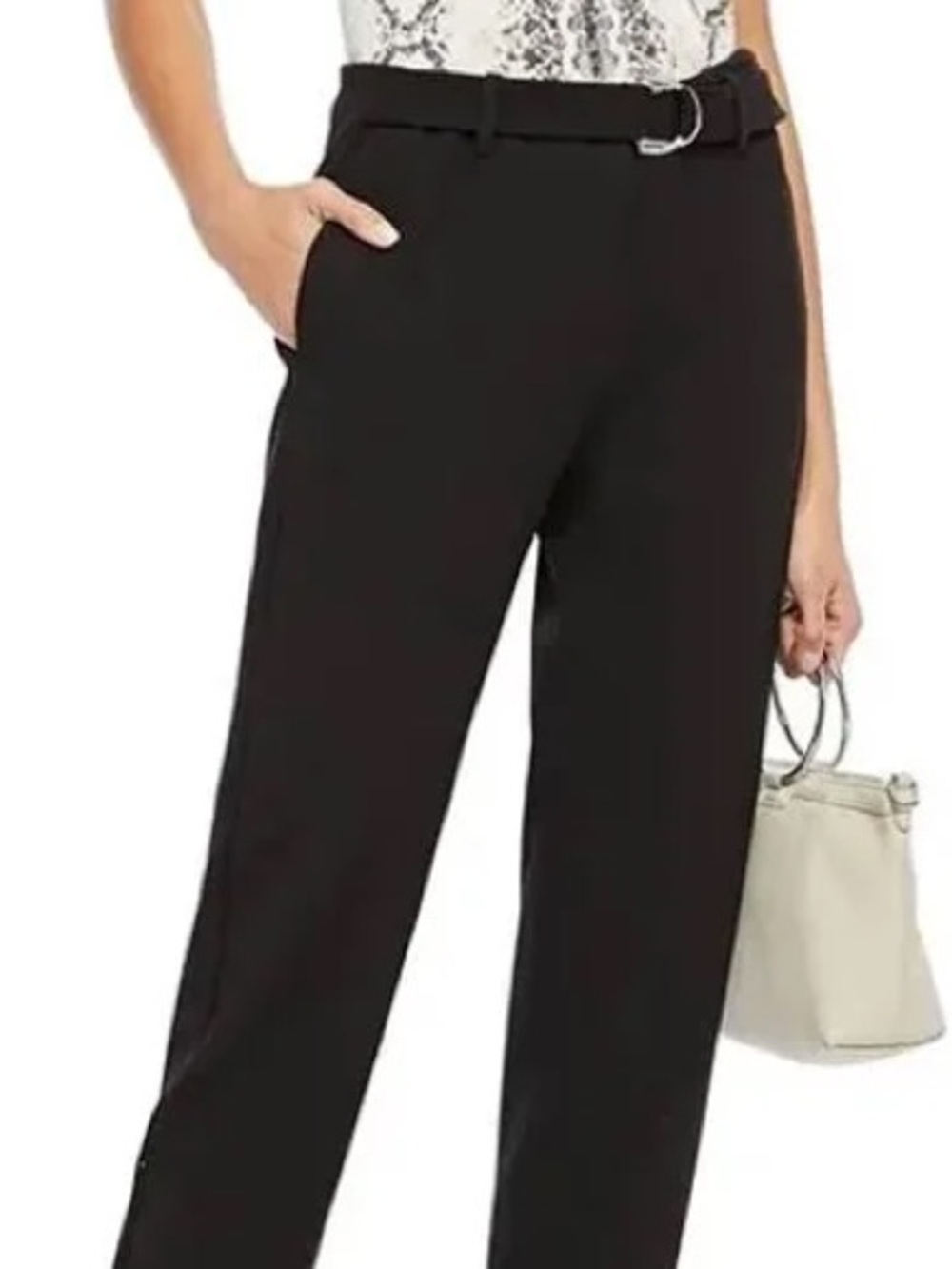 Maje Black Trousers with Belt